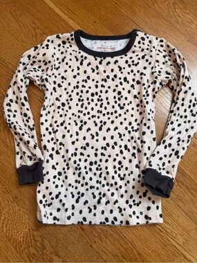 Magnetic Me Kids Long-Sleeve Black Spot Print Top - Neutral Sz 3T - worn once!